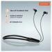 Reconnect Dank Neckband with IPx4, water resistance, 16Hrs Battery, Bluetooth v5.0, Multi point connection (Black) with 1 year warranty-2 Reconnect Dank Neckband with IPx4, water resistance, 16Hrs Battery, Bluetooth v5.0, Multi point connection (Black) with 1 year warranty-2