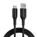 Reconnect RAMCG1006 Micro USB Cable, 2.4 A Fast charging, 100 cm (1 m length), 480 MBPS Data Sync, Compatible with smartphones, tablets, cameras, Sturdy Design with Superior Copper Conductor, Black-1