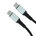 Reconnect Type-C to C, 60 W Braided Cable, Upto 480 Mbps Data Sync, Fast Charging, 100 cm (1 m) Length, Tangle Free, Black, RCTCB1060-2