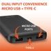 Reconnect Zap Neo 12 W 10000 mAh PowerBank, Black, RAPBB1019-2