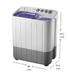 Samsung 7.2 Kg Top Loading Semi-Automatic Washing Machine, WT725QPNDMPXTL , Grey-2 Samsung 7.2 Kg Top Loading Semi-Automatic Washing Machine, WT725QPNDMPXTL , Grey-2
