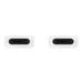 Samsung USB-C to USB-C Cable, Universal Compatibility, Reversible Design, 2 Amp, 100 cm (1 m) Length, High Speed Data Transfer/Charging, Original, White, EP-DA705BWEGIN-2 Samsung USB-C to USB-C Cable, Universal Compatibility, Reversible Design, 2 Amp, 100 cm (1 m) Length, High Speed Data Transfer/Charging, Original, White, EP-DA705BWEGIN-2