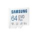 Samsung EVO Plus 64GB microSDXC UHS-I U1 130MB/s Full HD & 4K UHD Memory Card with Adapter-2 Samsung EVO Plus 64GB microSDXC UHS-I U1 130MB/s Full HD & 4K UHD Memory Card with Adapter-2