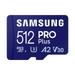 Samsung Pro Plus 512 GB microSD Memory Card (MB-MD512SA/APC)-1 Samsung Pro Plus 512 GB microSD Memory Card (MB-MD512SA/APC)-1
