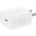 Samsung 25 W Adapter, Type-C, Fast Charging, Zero Standby Power Consumption, GAN Technology, Without Cable, White-2