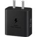 Samsung 25 W Adapter, Type-C, Fast Charging, Zero Standby Power Consumption, GAN Technology, Without Cable, Black-2