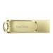 SanDisk Mobile Pen Drive Luxe 64 GB, USB Type A & USB C Connector, Up to 400 MB/sec, Gold-2 SanDisk Mobile Pen Drive Luxe 64 GB, USB Type A & USB C Connector, Up to 400 MB/sec, Gold-2