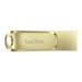 SanDisk Mobile Pen Drive Luxe 512 GB, USB Type A & USB C Connector, Up to 400 MB/sec, Gold-2