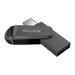 SanDisk Mobile Pen Drive Luxe 128 GB, USB Type A & USB C Connector, Up to 400 MB/sec, Grey-1