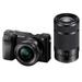 Sony Alpha ILCE 6100Y 24.2 MP Mirrorless Digital SLR Camera with 16-50 mm and 55-210mm Power Zoom Lens (APS-C Sensor, Fast Auto Focus, Real-time Eye AF, Real-time Tracking, 4K Vlogging Camera & Tiltable screen)-1
