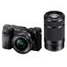 Sony Alpha ILCE 6100Y 24.2 MP Mirrorless Digital SLR Camera with 16-50 mm and 55-210mm Power Zoom Lens (APS-C Sensor, Fast Auto Focus, Real-time Eye AF, Real-time Tracking, 4K Vlogging Camera & Tiltable screen)-1
