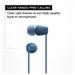 Sony WI-C100 Wirless Neckband Earphone with Up to 25 Hours of Battery Life, hands-free calling, IPX4 rating with Splash and Sweat-Proof, Voice assistant compatible, Blue-6