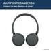 Sony WH-CH520, Wireless On-Ear Bluetooth Headphones with Mic, Up to 50 Hours of Playtime, Quick charging, Multipoint Connectivity, Fast Charge, Black-6