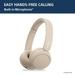 Sony WH-CH520, Wireless On-Ear Bluetooth Headphones with Mic, Up to 50 Hours of Playtime, Quick charging, Multipoint Connectivity, Fast Charge, Taupe-4