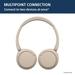 Sony WH-CH520, Wireless On-Ear Bluetooth Headphones with Mic, Up to 50 Hours of Playtime, Quick charging, Multipoint Connectivity, Fast Charge, Taupe-5