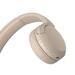Sony WH-CH520, Wireless On-Ear Bluetooth Headphones with Mic, Up to 50 Hours of Playtime, Quick charging, Multipoint Connectivity, Fast Charge, Taupe-6
