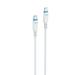 Stuffcool Tug Type C To Type C 100 W E-Mark 120 cm (1.2 m) PET Braided Power Cable,White-1