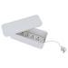 Tidy Up! Wire Bin with Spike Buster/Power Strip/Surge Protector, White-1