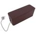 Tidy Up! Wire Bin with Spike Buster/Power Strip/Surge Protector, Brown-3