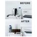 Tidy Up! Wire Bin with Spike Buster/Power Strip/Surge Protector, Brown-7