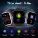 Titan Smart 3 Premium Metal Smartwatch with 4.97 cm (1.96 inch) Super AMOLED Display, BT Calling, 100+ Sports Modes, Alexa Built-in, IP68 Water Resistance & NitroFast Charging, Dull Gold (Beige)-5 Titan Smart 3 Premium Metal Smartwatch with 4.97 cm (1.96 inch) Super AMOLED Display, BT Calling, 100+ Sports Modes, Alexa Built-in, IP68 Water Resistance & NitroFast Charging, Dull Gold (Beige)-5