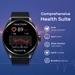 Titan Crest Premium Metal Smartwatch with 3.63 cm (1.43 inch) AMOLED Display, BT Calling, AI Voice Assistant, 100+ Sports Modes & IP68 Water Resistance (Black Leather)-5