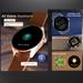 Titan Crest Premium Metal Smartwatch with 3.63 cm (1.43 inch) AMOLED Display, BT Calling, AI Voice Assistant, 100+ Sports Modes & IP68 Water Resistance (Black Leather)-6