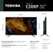 Toshiba 81.3 cm (32 Inch) QLED HD TV, 32E38RP-16