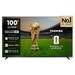 Toshiba 254 cm (100 inch) 4K MiniLED VIDAA TV, Black, 100Z670SP-1