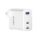 Urbn 67 watts GaN 3 Port Wall Charger, White-1 Urbn 67 watts GaN 3 Port Wall Charger, White-1