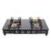 Usha Ebony GS4001 Cooktop with 4 Brass Burners-1 Usha Ebony GS4001 Cooktop with 4 Brass Burners-1
