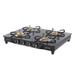Usha Ebony GS4001 Cooktop with 4 Brass Burners-2