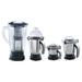 Usha Maximus Plus 800 Watt Mixer Grinder with 4 Stainless Steel Jar, Grey-2