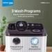 Voltas Beko 7.5 kg Semi Automatic, Double Water Fall, 4 Wash Program, Special Pulsator, Fast Dry, Grey, 5 Star (GRSSWH4PTR0)-3