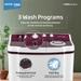 Voltas Beko 9 kg Semi Automatic, Dual Waterfall, Wing Pulsator, Lint filter, Burgundy, 5 star (WTT90UCA/BRSSWH4PTR0)-4 Voltas Beko 9 kg Semi Automatic, Dual Waterfall, Wing Pulsator, Lint filter, Burgundy, 5 star (WTT90UCA/BRSSWH4PTR0)-4