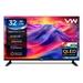 VW 80 cm (32 inches), OptimaX Series HD Ready Smart QLED Android TV, Black, VW32AQ1-1