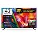 VW 108 cm (43 inches), Pro Series 4K Ultra HD Smart QLED Google TV, Black, VW43GQ1-1