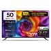 VW 127 cm (50 inches), Pro Series 4K Ultra HD Smart QLED Google TV, Black, VW50GQ1-1
