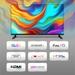 VW 101 cm (40 inches), OptimaX Series Full HD Smart QLED Android TV, Black, VW40AQ1-2