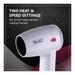 Wahl Easy Breezy 1200 Watt Hair Dryer, 2 Heat Settings, Hanging Loop for Easy Storaage, WCHD4-1024, White-4
