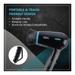 Wahl 1200 Watts Hair Dryer, 2 Heat Settings, Ultra Portable, WCHD4-1124, Black-4 Wahl 1200 Watts Hair Dryer, 2 Heat Settings, Ultra Portable, WCHD4-1124, Black-4