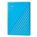 Western Digital 2 TB My Passport External Portable Hard Disk Drive (HDD), USB 3.0, Blue, WDBYVG0010BBK-1