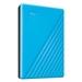Western Digital 2 TB My Passport External Portable Hard Disk Drive (HDD), USB 3.0, Blue, WDBYVG0010BBK-4