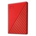 Western Digital 2 TB My Passport External Portable Hard Disk Drive (HDD), USB 3.0, Red, WDBYVG0020BRD-3