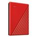 Western Digital 2 TB My Passport External Portable Hard Disk Drive (HDD), USB 3.0, Red, WDBYVG0020BRD-4