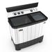 White Westinghouse 9.5 kg Semi-Automatic Top Load Washing Machine, SFW950G, White and Black-3 White Westinghouse 9.5 kg Semi-Automatic Top Load Washing Machine, SFW950G, White and Black-3