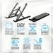 Zebronics Laptop Stand, Black, A218-NS1000-6 Zebronics Laptop Stand, Black, A218-NS1000-6