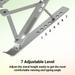 Zebronics Lite Laptop Stand, Silver A75-NS2000-2